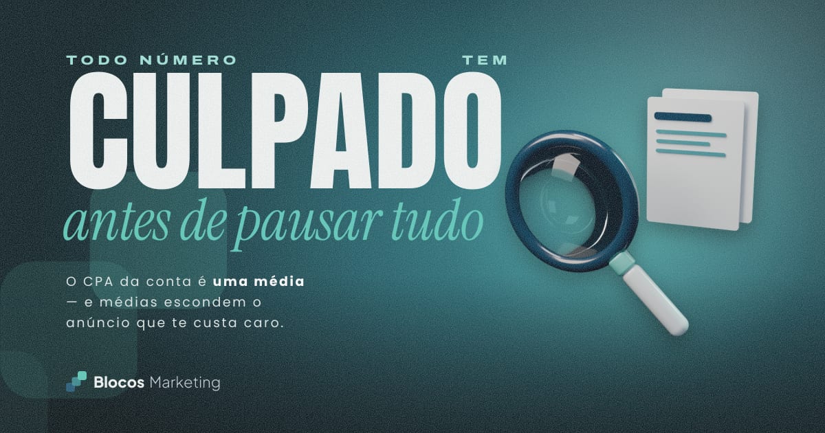 Capa com uma lupa sobre um documento e o texto “TODO NÚMERO TEM CULPADO antes de pausar tudo”