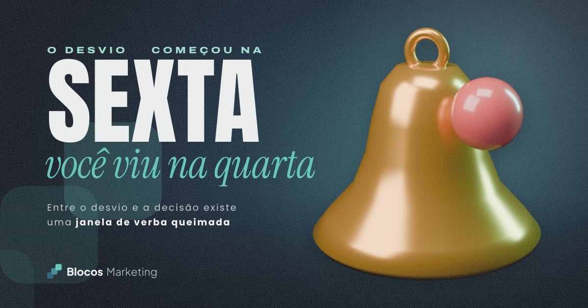 Capa com um sino de notificação com um ponto de alerta e o texto “O DESVIO COMEÇOU NA SEXTA você viu na quarta”
